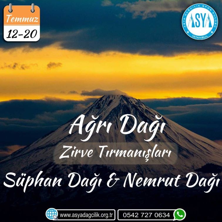 AĞRI-SÜPHAN-NEMRUT ZİRVE TIRMANIŞLARI