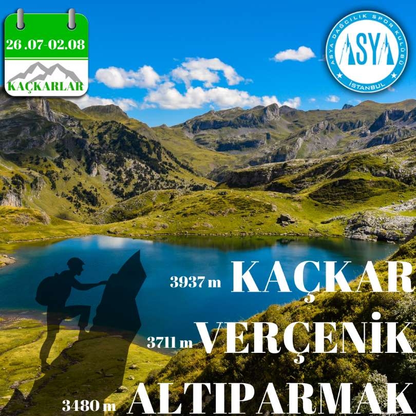 KAÇKAR-VERÇENİK-ALTIPARMAK ZİRVE TIRMANIŞLARI